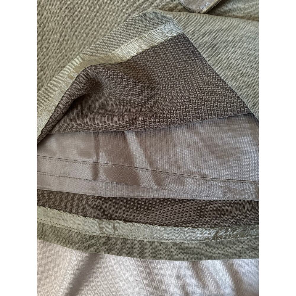 Olive Green A-Line Mini Skirt High Waist Minimal Chic Size S 28” Waist - Picture 11 of 12